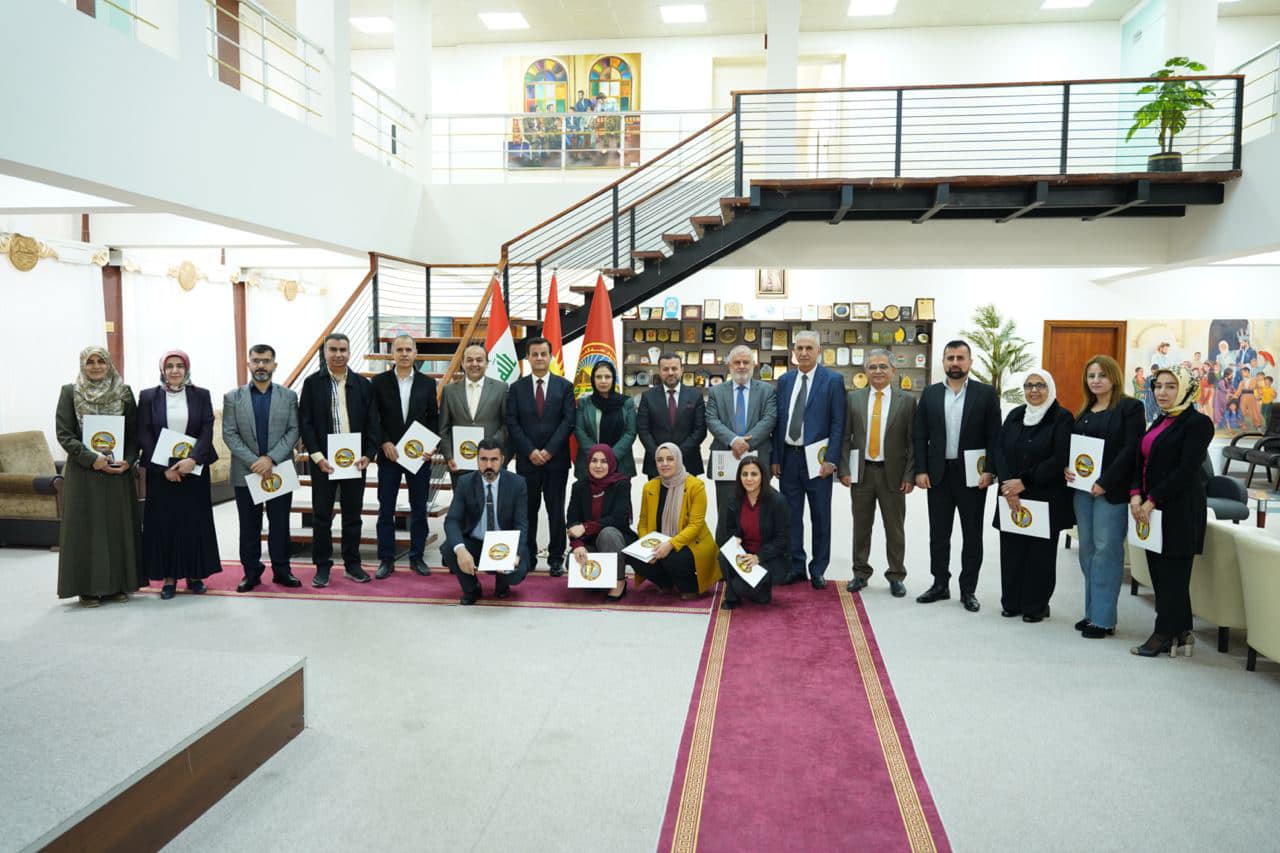 The Presidency of Salahaddin University-Erbil acknowledged the inventors participating in the third conference of unique inventions of Iraq