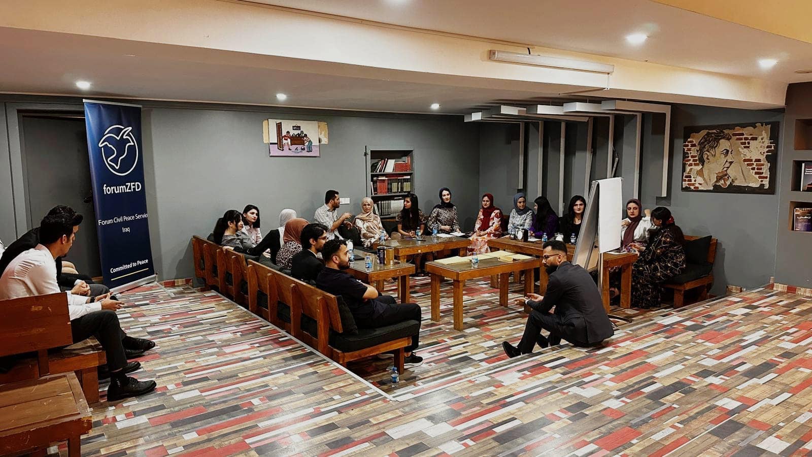 The second round of peace bus was held at Salahaddin University-Erbil