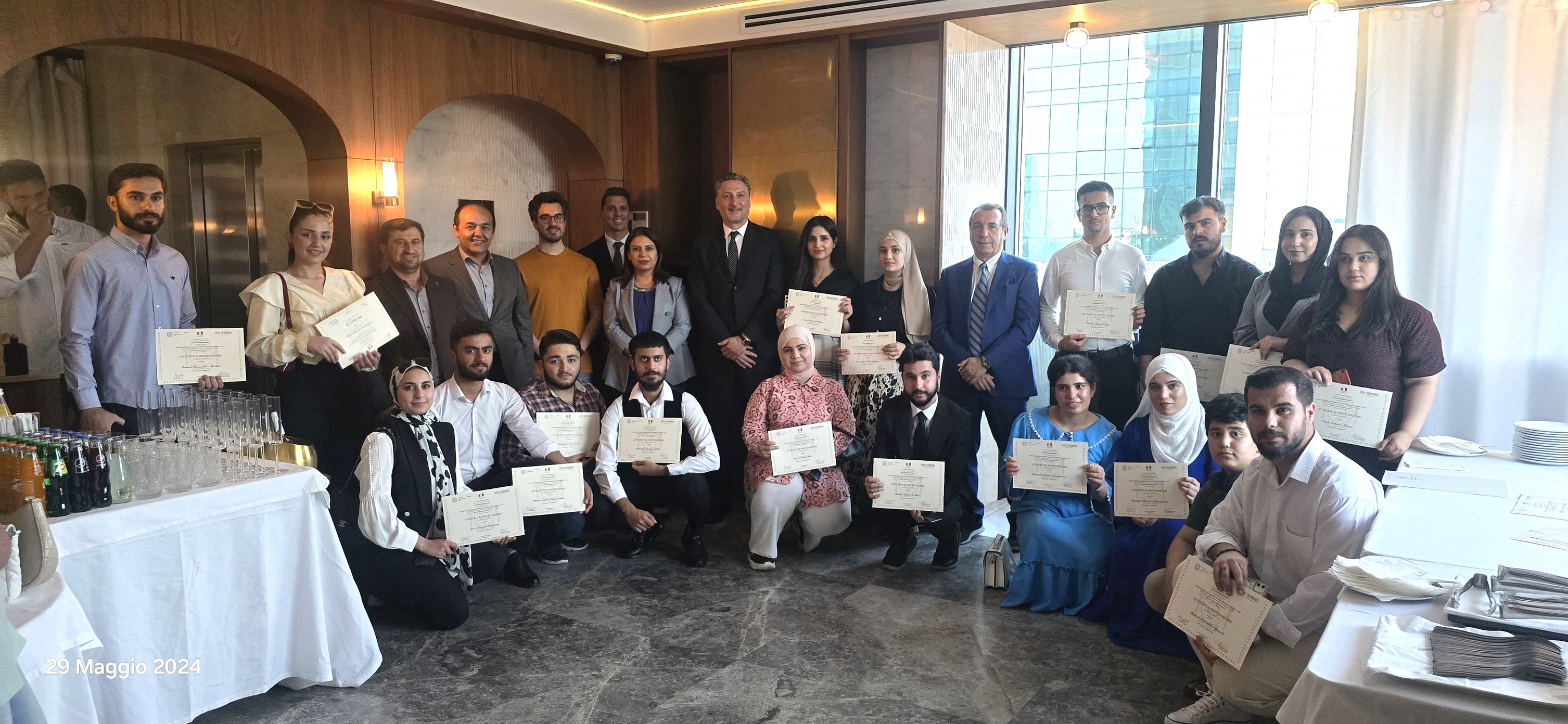 Certificates were awarded to the participants of the first and second rounds of MasterChef courses